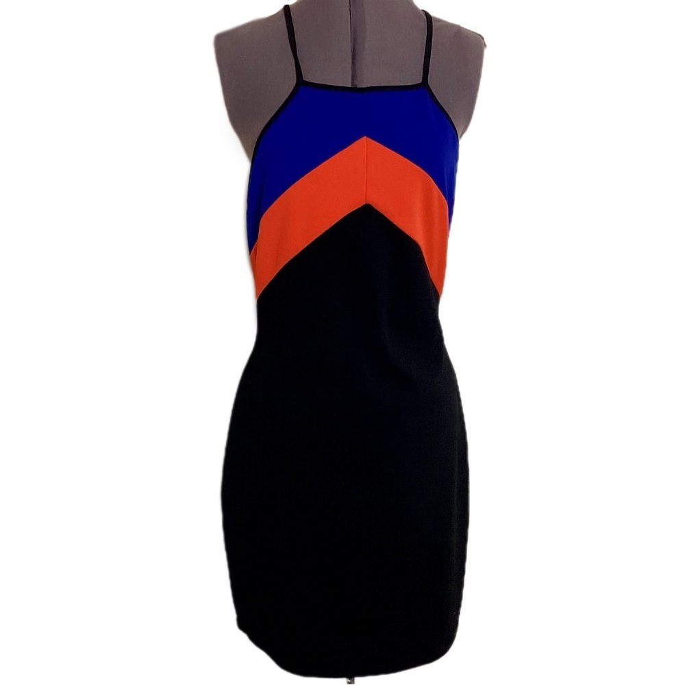 Charlotte Russe Vtg Halter Mini Sporty Dress Size L